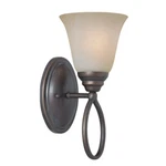Craftmade 25001 Ob Wall Sconce Oil Bronze W/ Alabaster Glass New Nib. Fixed Price $25.00.