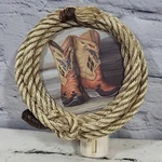 Cowboy Boots & Rope Night Light 3" Western Americana Rustic Decor. Fixed Price $13.49.