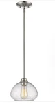 Z-lite 722MP Brushed Nickel Amon 1-LIGHT Pendant Clear Glass Shade Free Shipping. Fixed Price $64.19.