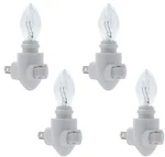White Plug In Night Light Module With 4 Watt Bulb, Pack Of Complete Sets. Fixed Price $10.99.