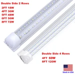 Led Linkable Tube Light T8 8FT V Shaped Shop Integrated Fixture 6000K. Fixed Price $178.44.
