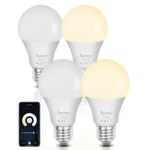 4 Pack Smart Bulb App Wifi Led Lighting Work Alexa&google E26 8W 800LM. Fixed Price $19.99.