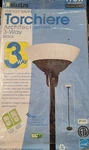 Maxlite Black Torchiere Architect Serie 3 Way 69 Inch Height 11 Frost White Lamp. Fixed Price $20.00.