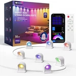 Smart Rgbw+ic String Downlights, 20FT With 30 Led 111 Scene Mo.... Fixed Price $67.82.
