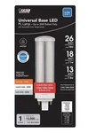 Feit Electric 26W 18W 13W Pl Horizontal 4-PIN Led Light Bulb G24Q GX24Q Cct. Fixed Price $12.50.