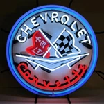 Neonetics 5CORBL Chevrolet Corvette Blue Outer Ring 24 Inches Sign. Fixed Price $419.99.