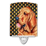 Carolines Treasures Bloodhound Candy Corn Halloween Portrait Ceramic Night Light. Fixed Price $6.57.
