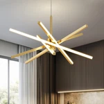 Modern Sputnik Chandelier Ceiling 82W Led Gold Pendant Light Embedded Mount C.... Fixed Price $225.49.