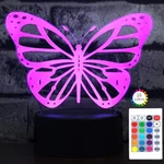 Butterfly 3D Night Light Illusion Lamp Touch Remote 7COLOR Auto Change Usb Cable. Fixed Price $18.99.
