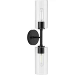 Progress Cofield 22.5 In. 2-LIGHT Black Wall Bracket W/ Clear Glass Shades. Fixed Price $44.95.