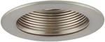 Jesco Lighting 4" Low Voltage Step Baffle Trim Satin Chrome Finish TM401STST. Fixed Price $20.00.