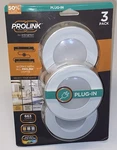 Prolink By Jasco Plug-in Led Under Cabinet Puck Lights (3-PACK) Enbrighten 55214. Fixed Price $22.99.