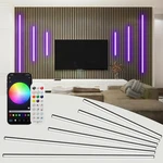 Shunlee 6 Pcs Rgb Smart Recessed Lighting For Acoustic Panels, Wifi Led Light.... Fixed Price $181.72.