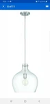 Park Harbor PHFPL1061PN 13"W Pendant Light Nickel. Fixed Price $79.99.