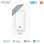 Moes Wifi Smart Light Switch No Neutral Wire Required Capacitor Alexa Google. Fixed Price $28.79.