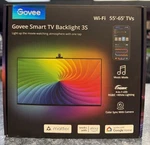 Govee Smart Tv Backlight 3S W/ Color Changing Led & Camera Sync H6098B 55-65". Fixed Price $39.99.