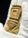 Amazing Hathor Goddess Of The Sky, Love- Altar Pendant Made From Agate Stone. Fixed Price $579.60.