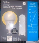 Ge-smart Remote Starter Home Kit White A19 Bulb Google Alexa Dimmable. Fixed Price $19.00.