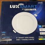 Luxrite Luxsmart 6" Led Rgb + Tunable White Recessed Panel 1000 Lumens. Fixed Price $15.00.