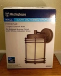 Westinghouse 62307 Parksville One-light Exterior Wall Lantern, Oil Rubbed Bronze. Fixed Price $39.89.