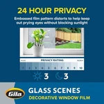 Gila Glass Scenes Frosted Lattice Decorative Window Film 3' X 6.5' 36" 78". Fixed Price $17.99.
