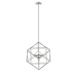Ove Decors 15LPE-KIKU20 Light 20"W Led Chandelier Nickel. Fixed Price $42.99.