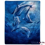 Vibrant Dolphin Weighted Blanket Plush Fleece Cozy Throw Home & Travel New. Fixed Price $46.08.