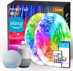 Daybetter 100FT Smart Wifi Led Strip Lights Works W/ Alexa & Google, Rgb Music. Fixed Price $32.49.