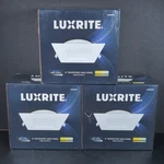 Luxrite 6" Square Led Canless Downlight 5CCT Selectable LR22644 New 3-PACK Kit. Fixed Price $40.00.