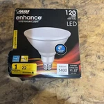 Led Feit 120W Light Bulb Enhance Vivid Natural 3000K. Fixed Price $13.99.