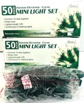 Vintage 100 Clear Bulbs Gerson Mini Christmas Light Set Green Wire 2 Packs. Fixed Price $15.00.