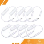 8PCS Dc 12V Inline Rocker On Off Switch 5.5X2.1MM Jack To Female White. Fixed Price $17.38.