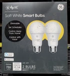 *2PACK* Soft White A19 Smart Bulbs By Ge Direct Connect Led. Fixed Price $10.98.