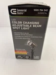 Commercial Electric 1005 794 342 Led Color Changing Adjustable Beam Spot Light. Fixed Price $15.99.