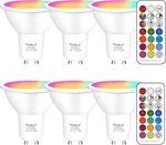 Yangcsl GU10 Led Bulbs 40W Equivalent 400LM, Color Changing Spot Light With. Fixed Price $33.19.