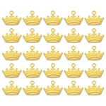 100 Pack 18MM Metal Pendants Drops Crown Shape Mini Golden. Fixed Price $19.18.