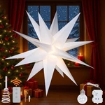 18" Moravian Star Outdoor Light, Christmas Decorations Tree Top.... Fixed Price $31.27.
