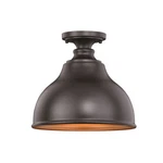 Vaxcel Delano 11' Semi-flush Mount, Oil Burnished Bronze/light Gold T0315. Fixed Price $134.99.