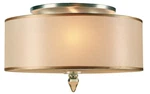 Crystorama Lighting Group 9503 Luxo 14"W Semi-flush Drum Brass. Fixed Price $198.40.