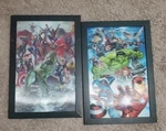 Marvel Comics 3D Lenticular Wall Art, Avengers Group, 13" X 19" Hulk, Iron Man. Fixed Price $23.79.