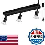 Plug-in Track Lighting Led Fixtures Ceiling Kit 16" Black Wall. Fixed Price $50.73.