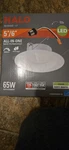 Halo 5/6" 3000K Led Soft White Recessed Light, Dimmable, Shower LT560WH6930R. Fixed Price $8.59.