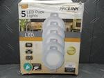 Jasco Linkable Plug-in Led White Puck Light With High/low Switch (5-PACK). Fixed Price $7.99.