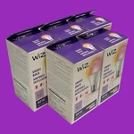 Lot Of 5-WIZ 603449 A19 White & Color Changing Wi-fi Smart Led Light Bulbs (ll). Fixed Price $48.99.