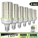 6 Pack 400W Equivalent 15000LM Led Corn Bulb 100W E39 Base High Bay Lights. Fixed Price $314.40.