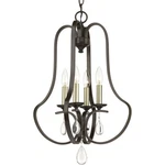 Progress Lighting P500099 Bronze Anjoux 4-LIGHT 16"W Crystal Pendant. Fixed Price $59.15.