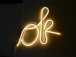 Target Oh Joy! Retired Ok Led Neon Sign/lamp Room Wall Decor, White/amber Light. Fixed Price $49.99.