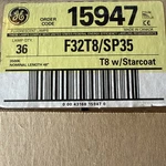 New Ge Fluorescent Tube Light Bulb Lamps F32T8/SP35 Case (36) 32W 4FT 48" 15947. Fixed Price $119.00.
