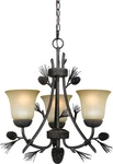 Vaxcel Lighting H0172 Sierra 3 20"W Chandelier - Multicolor. Fixed Price $472.99.