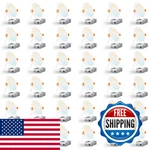 Charkee 36 Pack Inch 5CCT Ultra-thin Led Recessed Ceiling Light Junction. Fixed Price $254.01.